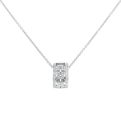 [Marins]PARENTESI NECKLACE SILVER DIAMOND