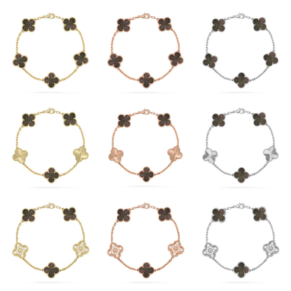 [Marins] CLOVER 5 MOTIF GRAY MOP BRACELET COLLECTION