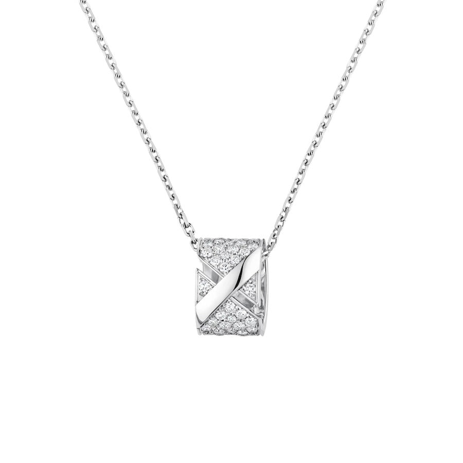 [Marins]LIENS EVIDENCE DIAMOND PAVED NECKLACE