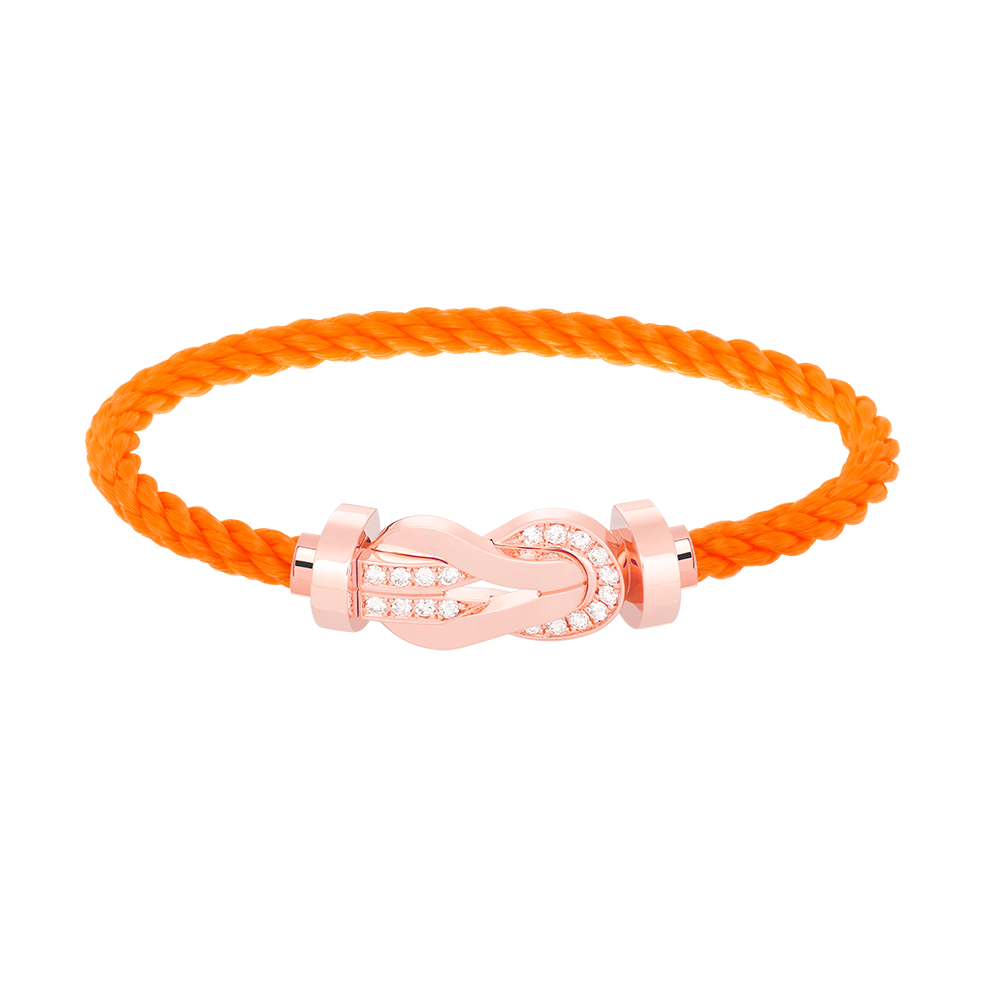 [Marins]CHANCE LARGE 8 FIGURE BUCKLE HALF DIAMOND BRACELET ROSE GOLD