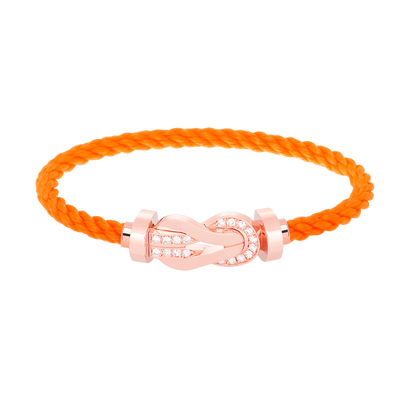 [Marins]CHANCE LARGE 8 FIGURE BUCKLE HALF DIAMOND BRACELET ROSE GOLD