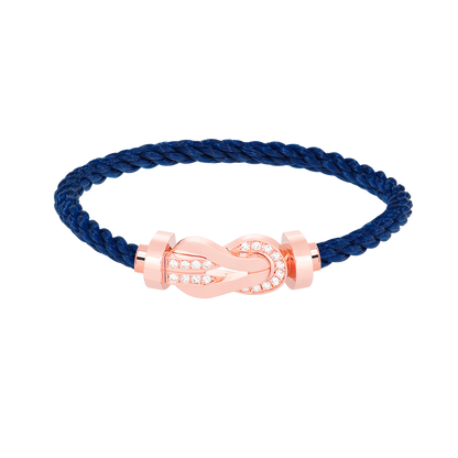 [Marins]CHANCE LARGE 8 FIGURE BUCKLE HALF DIAMOND BRACELET ROSE GOLD