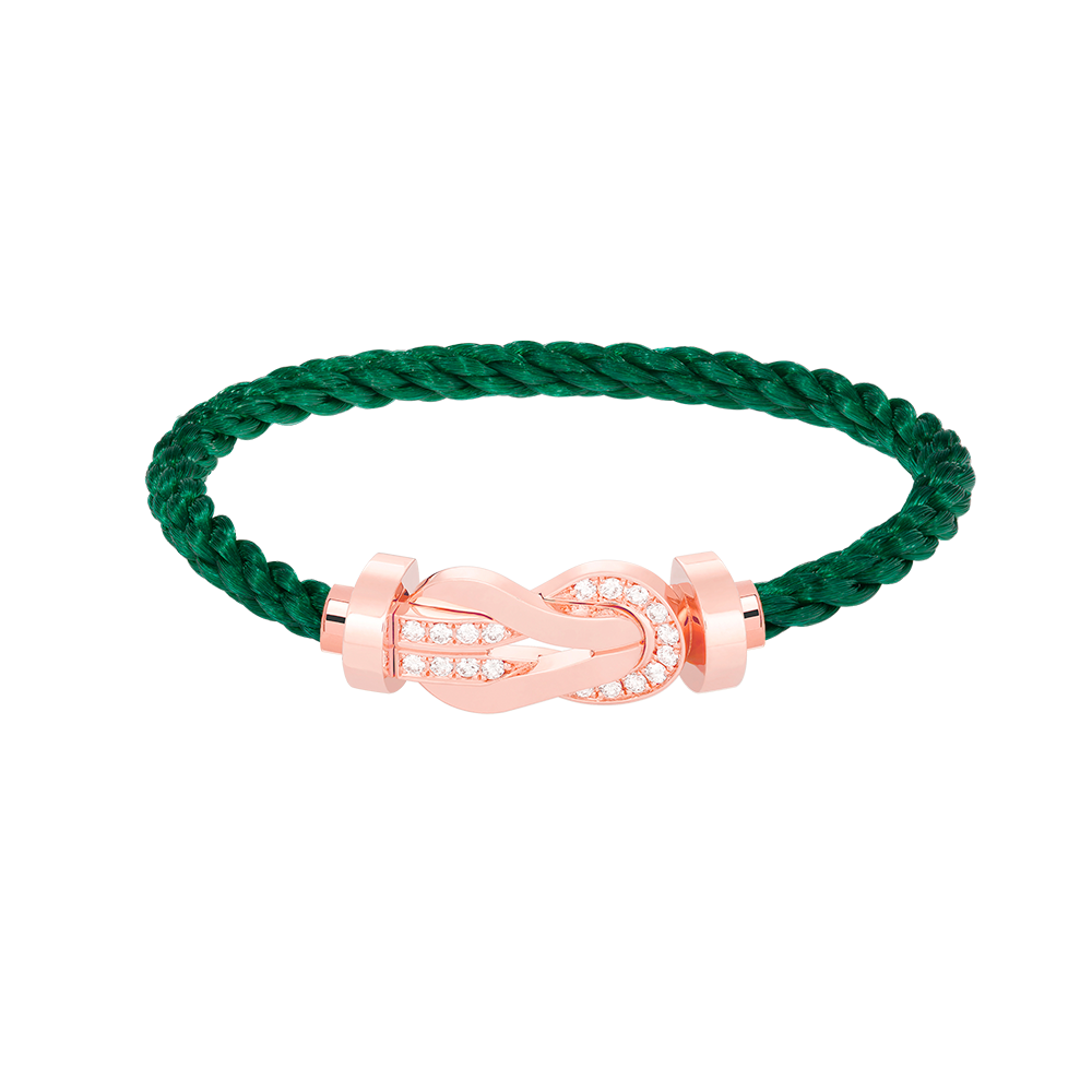 [Marins]CHANCE LARGE 8 FIGURE BUCKLE HALF DIAMOND BRACELET ROSE GOLD