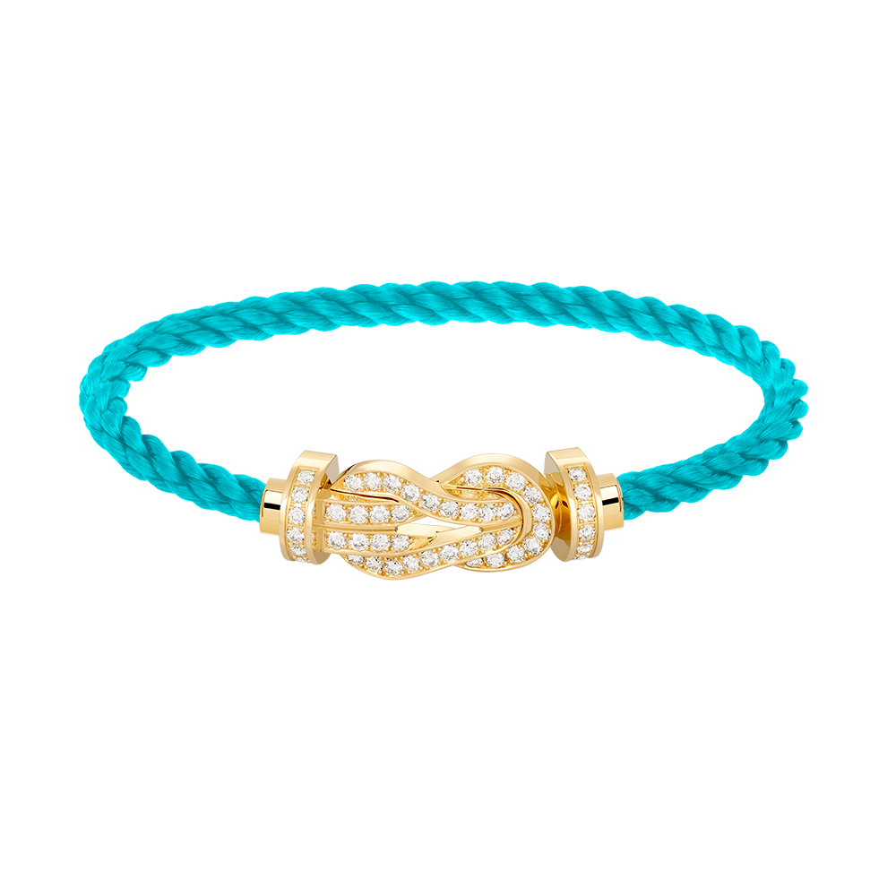 [Marins]CHANCE LARGE 8 FIGURE BUCKLE FULLDIAMOND BRACELET GOLD