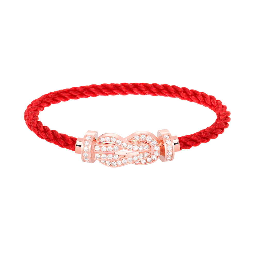 [Marins]CHANCE LARGE 8 FIGURE BUCKLE FULL DIAMOND BRACELET ROSE GOLD