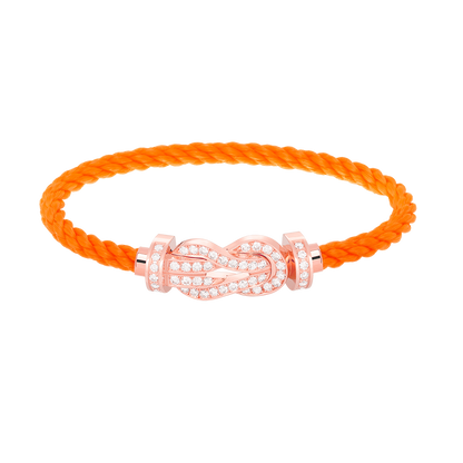 [Marins]CHANCE LARGE 8 FIGURE BUCKLE FULL DIAMOND BRACELET ROSE GOLD