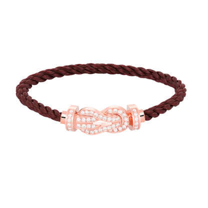 [Marins]CHANCE LARGE 8 FIGURE BUCKLE FULL DIAMOND BRACELET ROSE GOLD