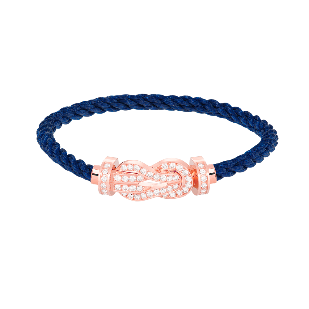 [Marins]CHANCE LARGE 8 FIGURE BUCKLE FULL DIAMOND BRACELET ROSE GOLD