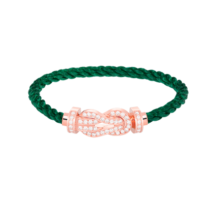 [Marins]CHANCE LARGE 8 FIGURE BUCKLE FULL DIAMOND BRACELET ROSE GOLD