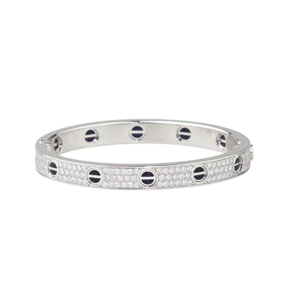 [Marins]LOVE BRACELET 6.1MM DIAMOND-PAVED CERAMIC