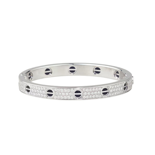 [Marins]LOVE BRACELET 6.1MM DIAMOND-PAVED CERAMIC