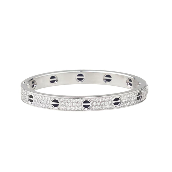 [Marins]LOVE BRACELET 6.1MM DIAMOND-PAVED CERAMIC