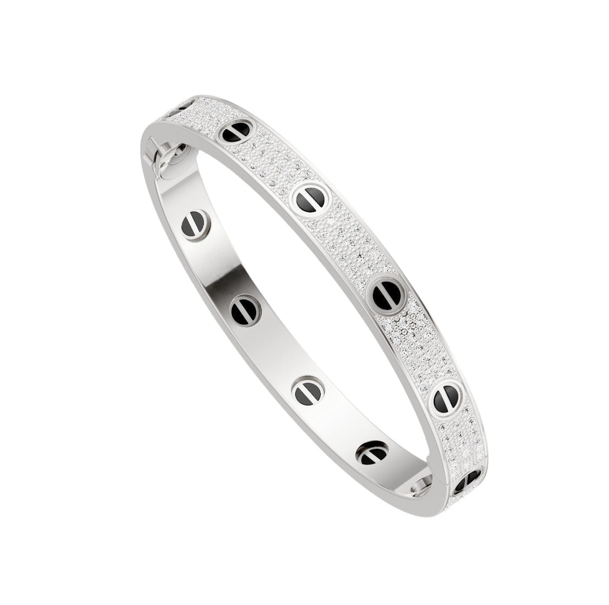 [Marins]LOVE BRACELET 6.1MM DIAMOND-PAVED CERAMIC