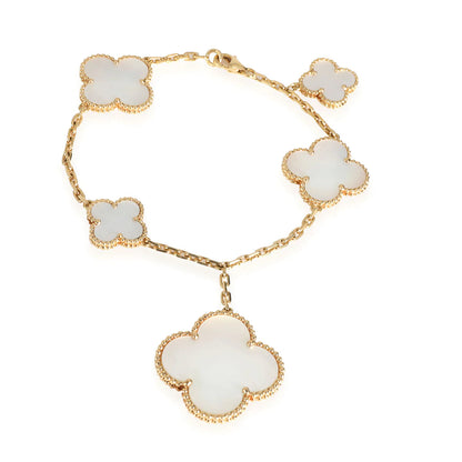 [Marins]MAGIC CLOVER MOP GOLD BRACELET 5 MOTIFS