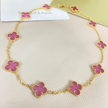 [Marins]CLOVER 10 MOTIFS  NEW BUBBLE PINK ENAMEL