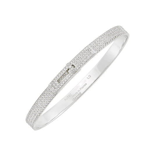 [Marins]HM KELLY BRACELET IN SILVER AND FULL PAVE DIAMOND