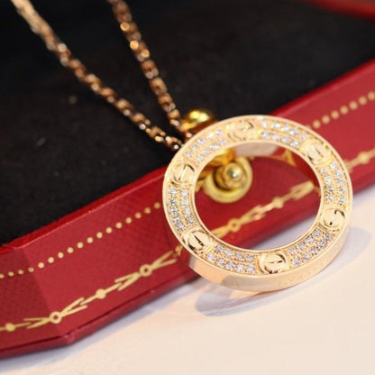 [Marins]LOVE NECKLACE ADJUSTABLE ROSE GOLD
