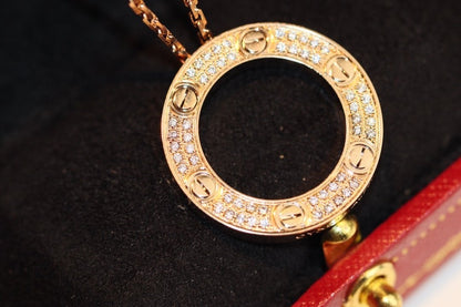 [Marins]LOVE NECKLACE ADJUSTABLE ROSE GOLD