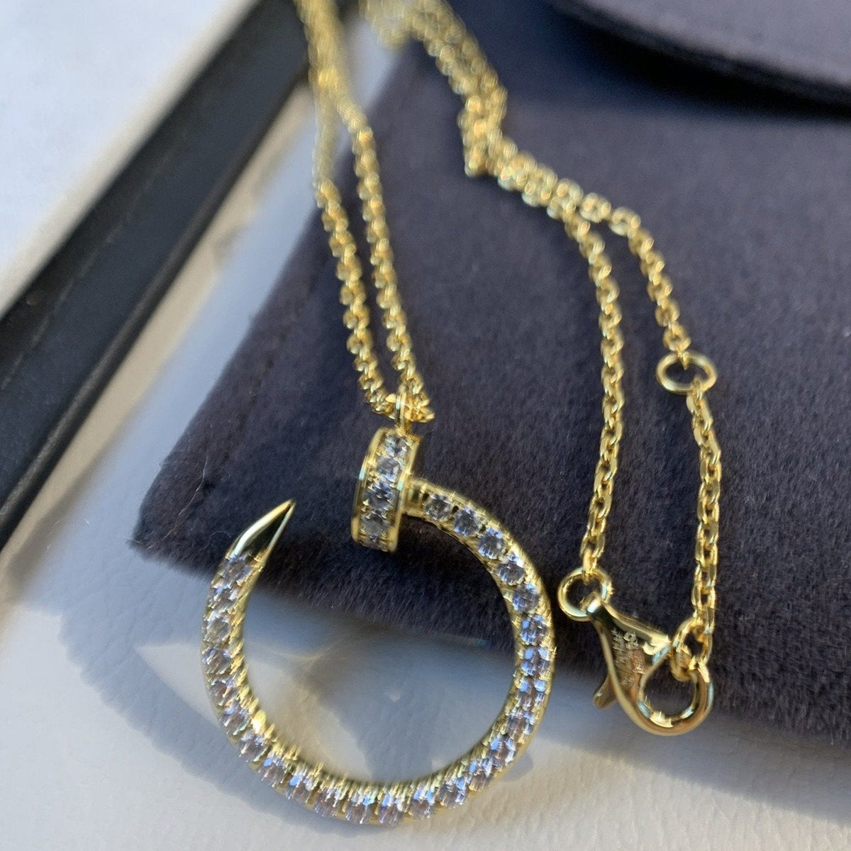 [Marins]JUSTE NECKLACE GOLD DIAMONDS