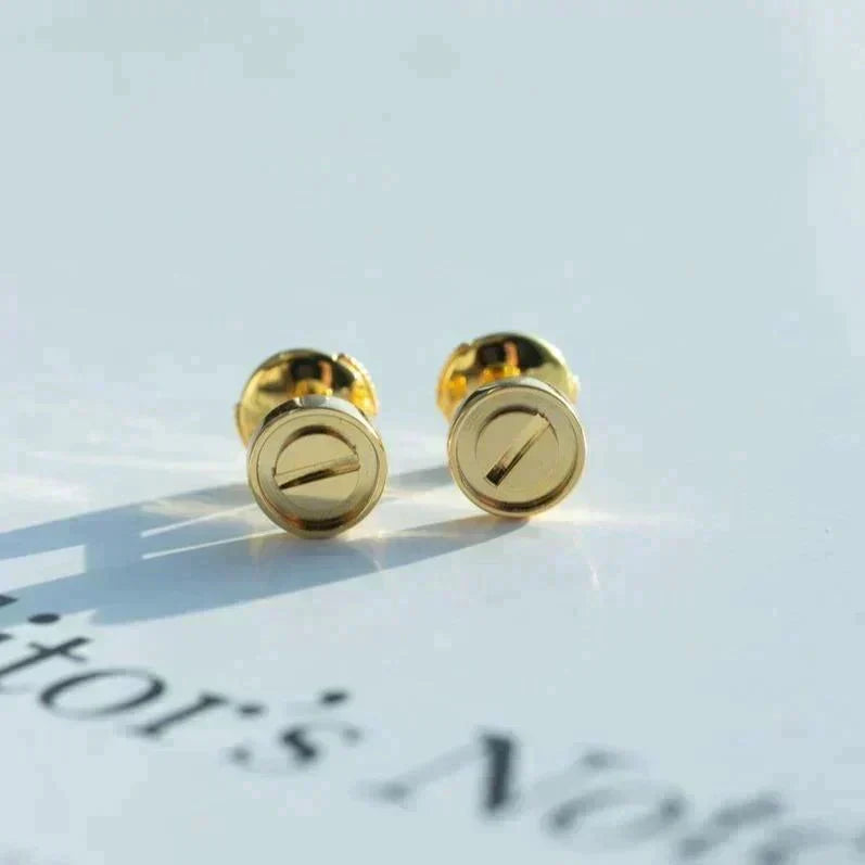 [Marins]LOVE EARRINGS GOLD 10MM