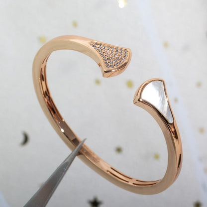 [Marins]DREAM BRACELET OPEN PINK GOLD MOP DIAMOND