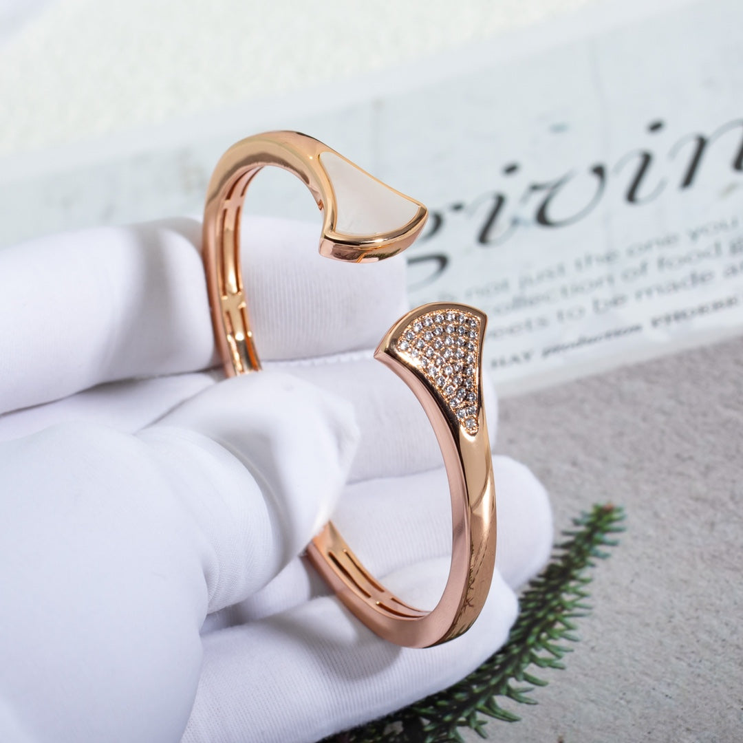 [Marins]DREAM BRACELET OPEN PINK GOLD MOP DIAMOND