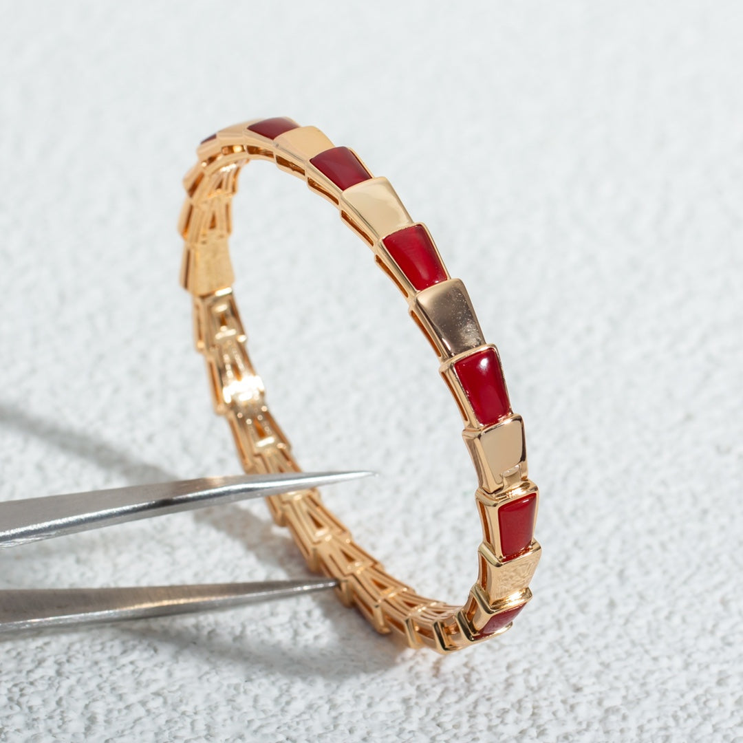 [Marins]SERPENTI BRACELET PINK GOLD RUBELLITE