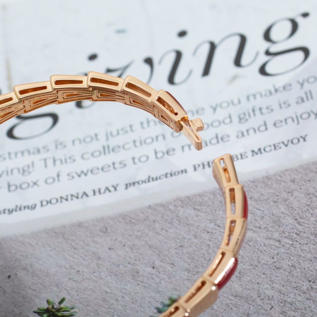 [Marins]SERPENTI BRACELET PINK GOLD RUBELLITE