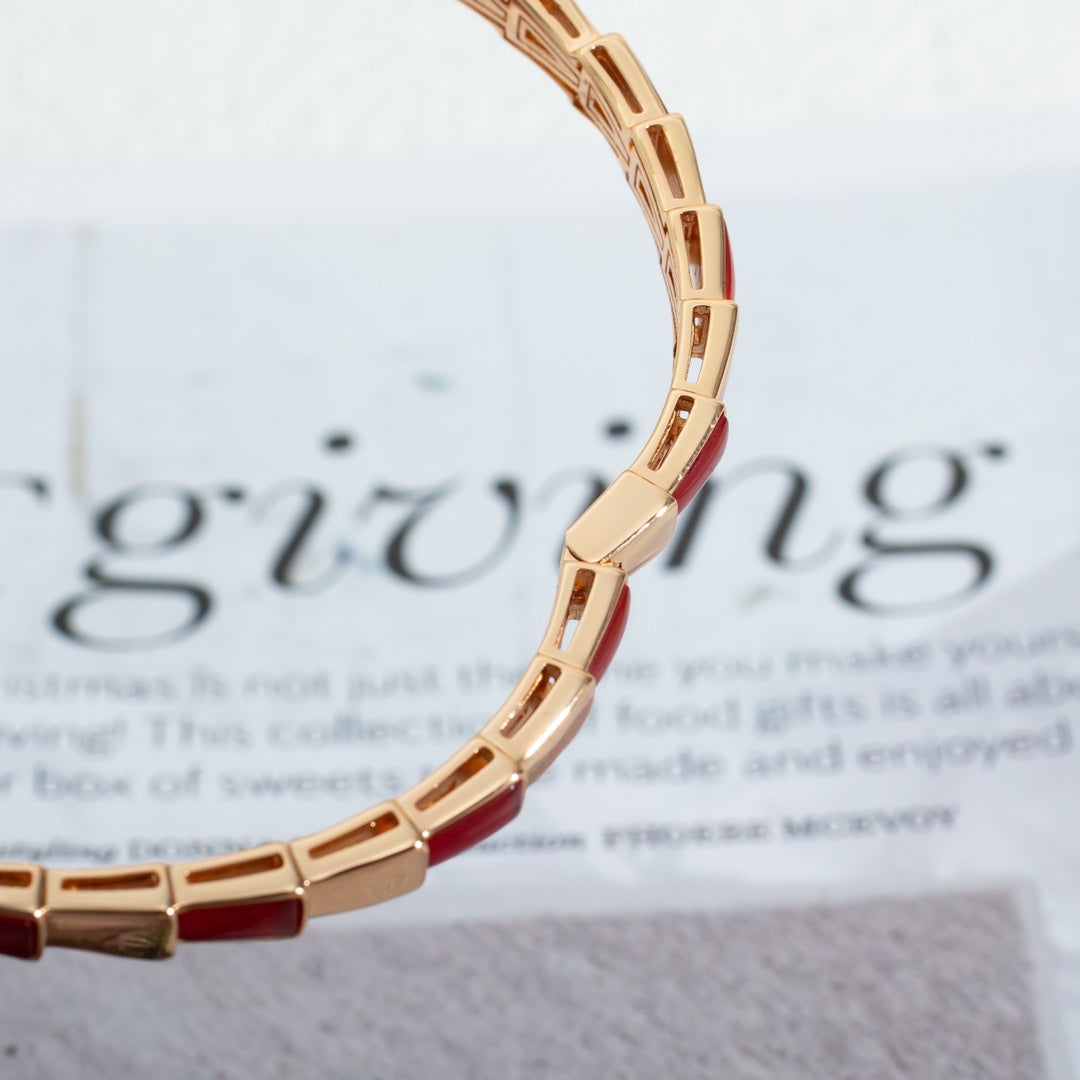 [Marins]SERPENTI BRACELET PINK GOLD RUBELLITE