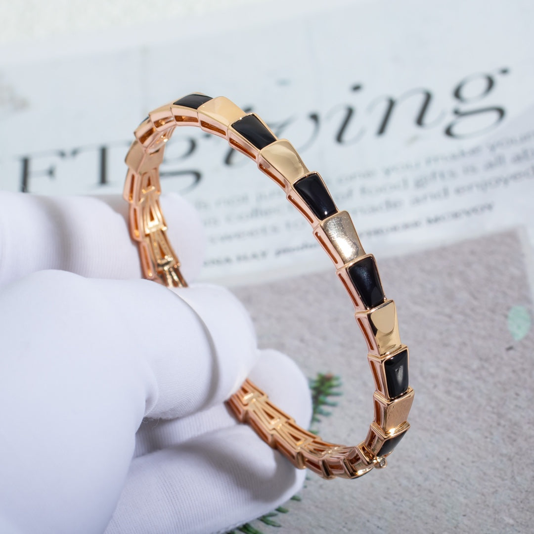 [Marins]SERPENTI BRACELET PINK GOLD ONYX