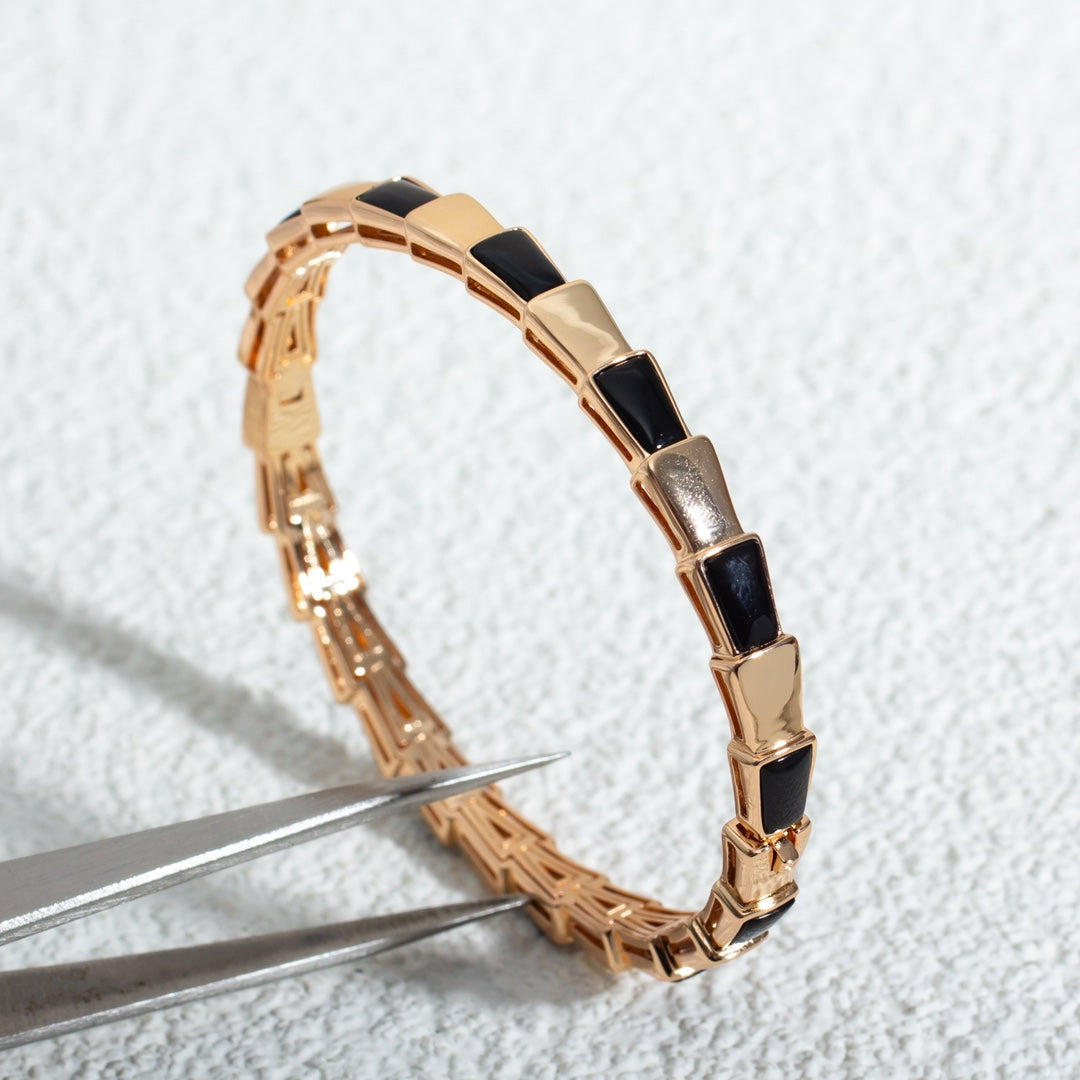 [Marins]SERPENTI BRACELET PINK GOLD ONYX