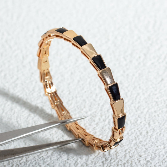 [Marins]SERPENTI BRACELET PINK GOLD ONYX