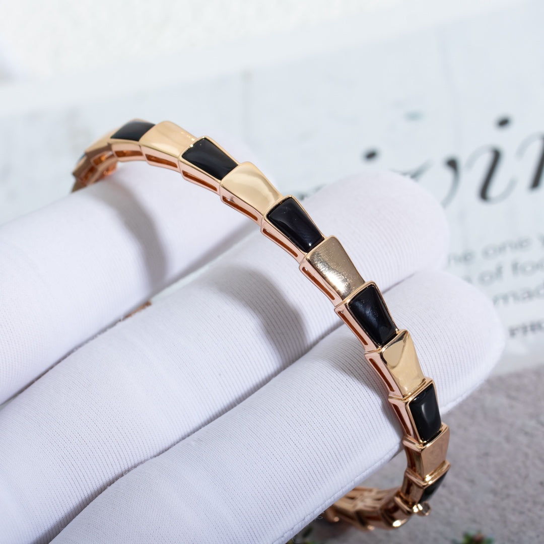 [Marins]SERPENTI BRACELET PINK GOLD ONYX