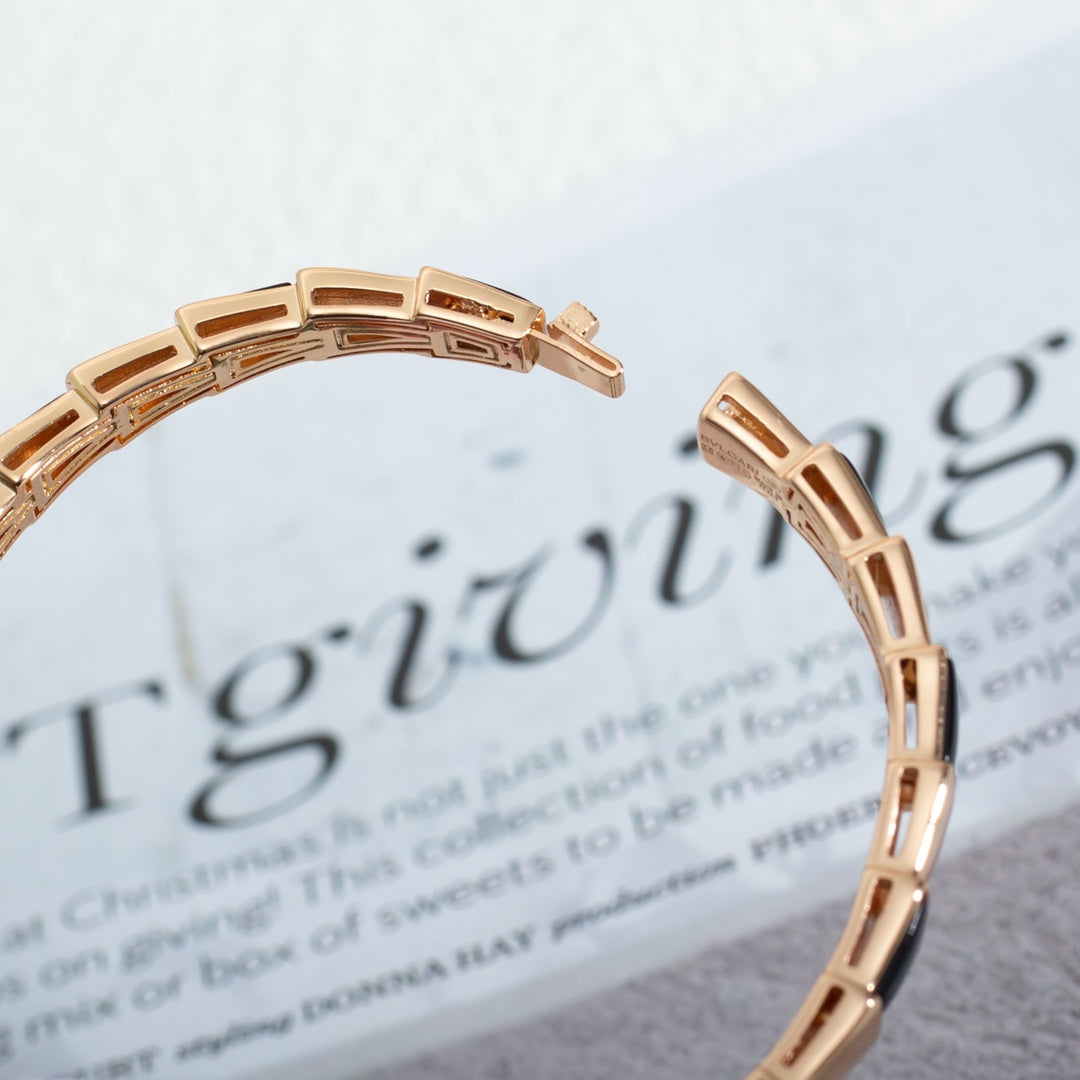 [Marins]SERPENTI BRACELET PINK GOLD ONYX