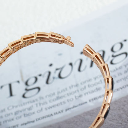 [Marins]SERPENTI BRACELET PINK GOLD ONYX