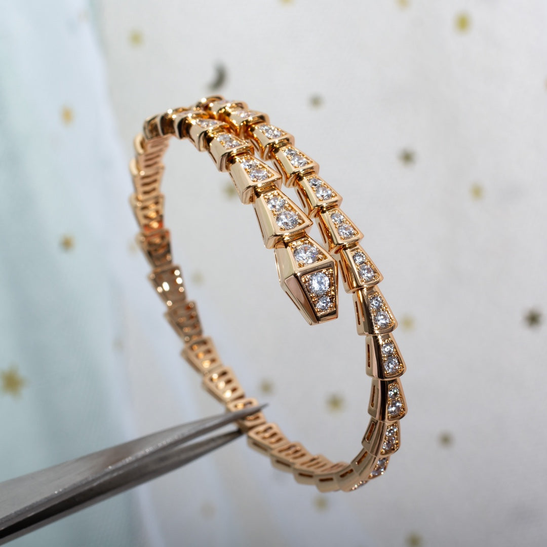 [Marins]SERPENTI BRACELET 6.8MM PINK GOLD DIAMOND