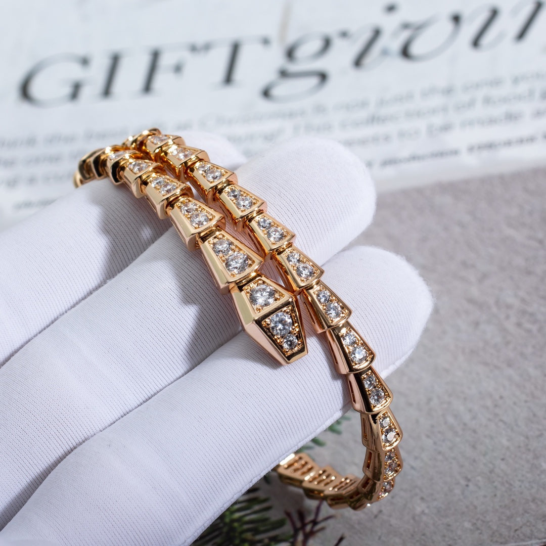 [Marins]SERPENTI BRACELET 6.8MM PINK GOLD DIAMOND