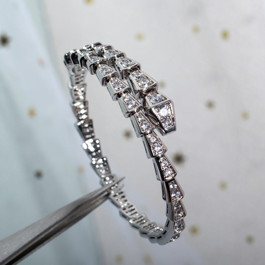 [Marins]SERPENTI BRACELET 6MM SILVER DIAMOND