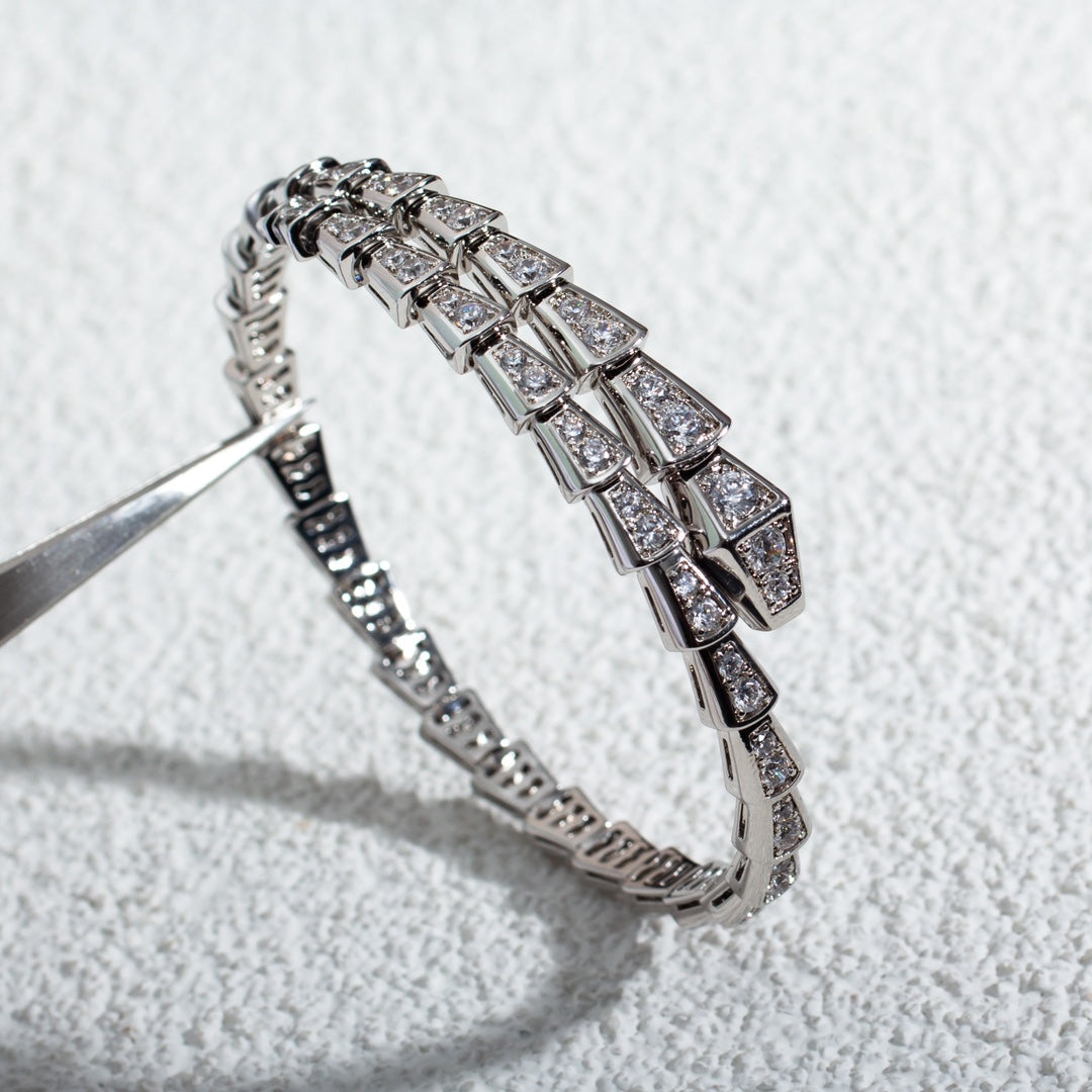 [Marins]SERPENTI BRACELET 6MM SILVER DIAMOND