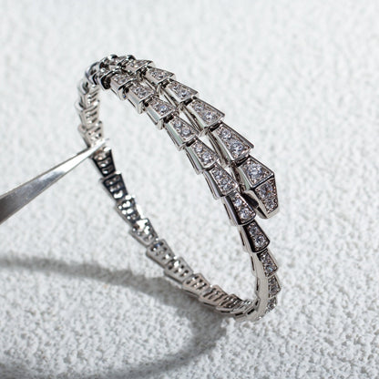 [Marins]SERPENTI BRACELET 6MM SILVER DIAMOND