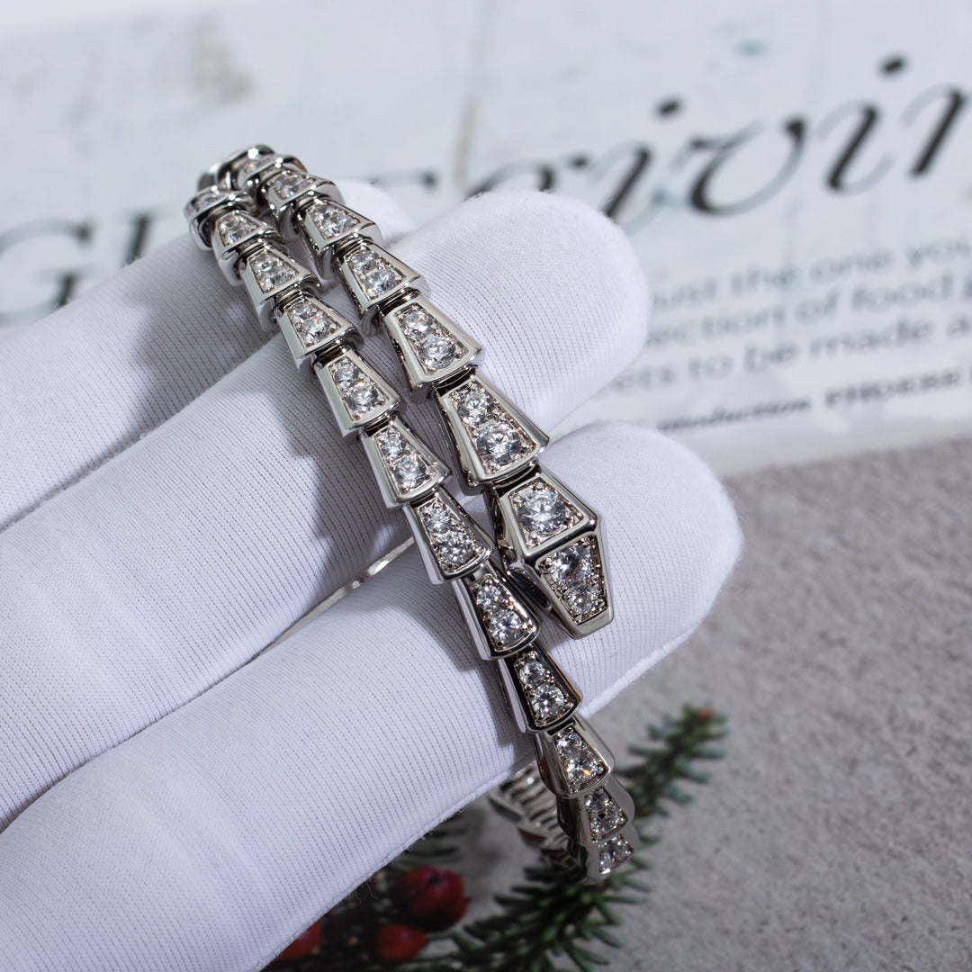 [Marins]SERPENTI BRACELET 6MM SILVER DIAMOND