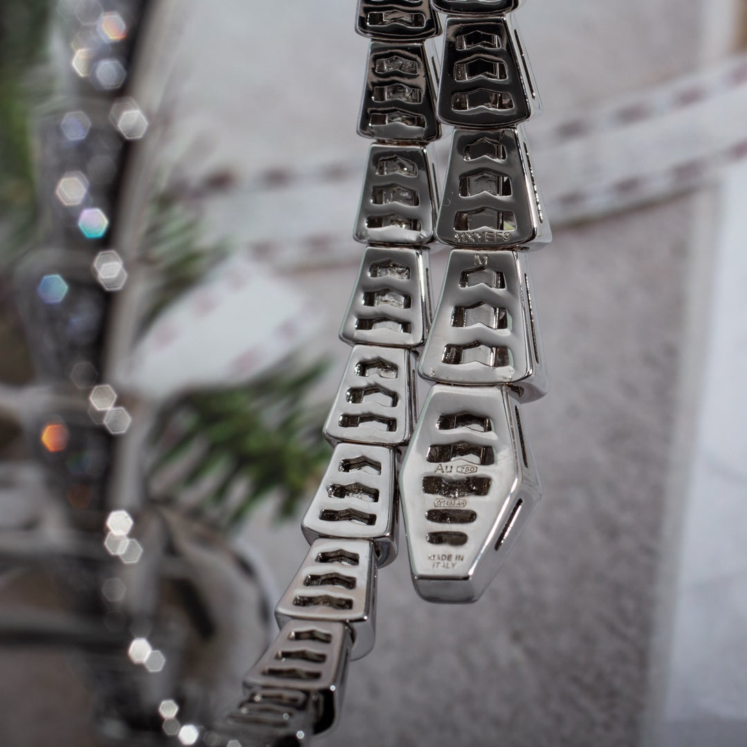 [Marins]SERPENTI BRACELET 6MM SILVER DIAMOND
