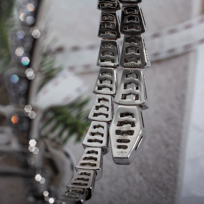 [Marins]SERPENTI BRACELET 6MM SILVER DIAMOND