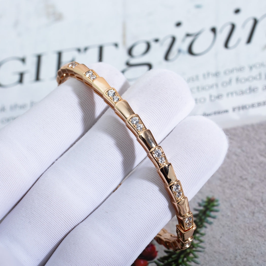 [Marins]SERPENTI SMALL BRACELET PINK GOLD DIAMOND