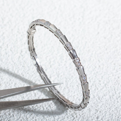 [Marins]SERPENTI BRACELET SILVER DIAMOND