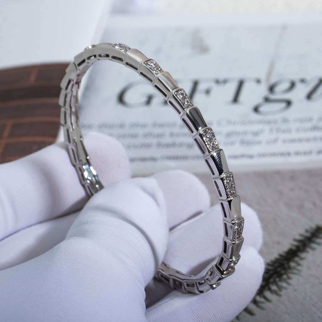 [Marins]SERPENTI BRACELET SILVER DIAMOND