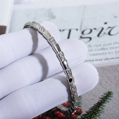 [Marins]SERPENTI BRACELET SILVER DIAMOND