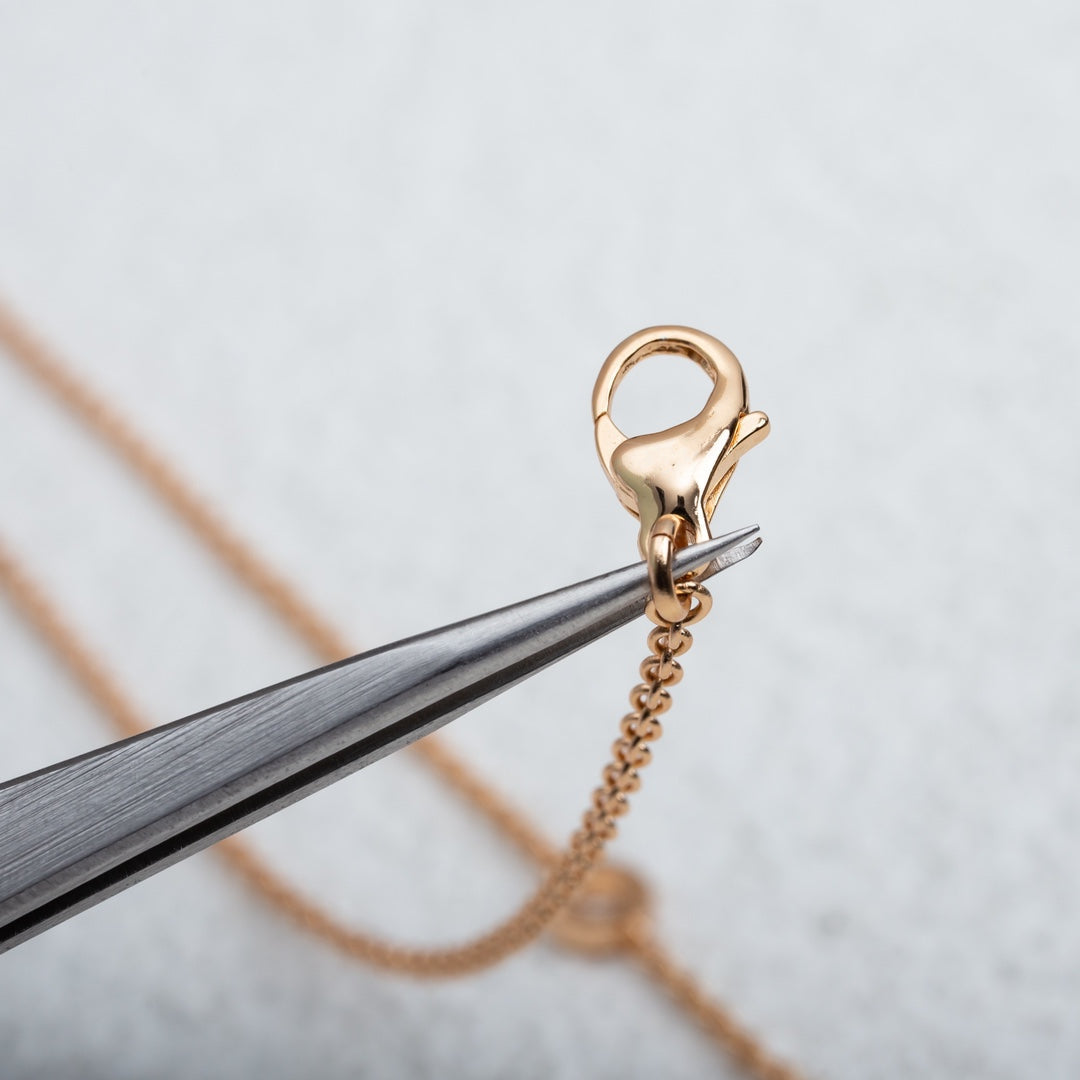 [Marins]PARENTESI NECKLACE PINK GOLD