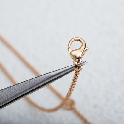 [Marins]PARENTESI NECKLACE PINK GOLD
