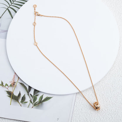 [Marins]PARENTESI NECKLACE PINK GOLD